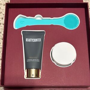 Beautycounter Charcoal Facial Mask Gift Set with Teal Applicator